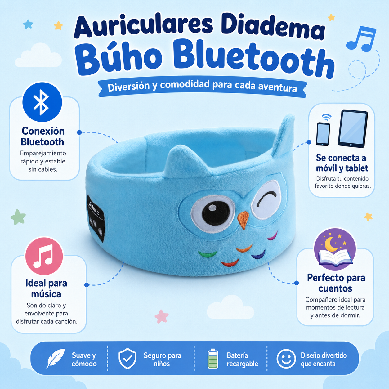 Auriculares Bluetooth para niños